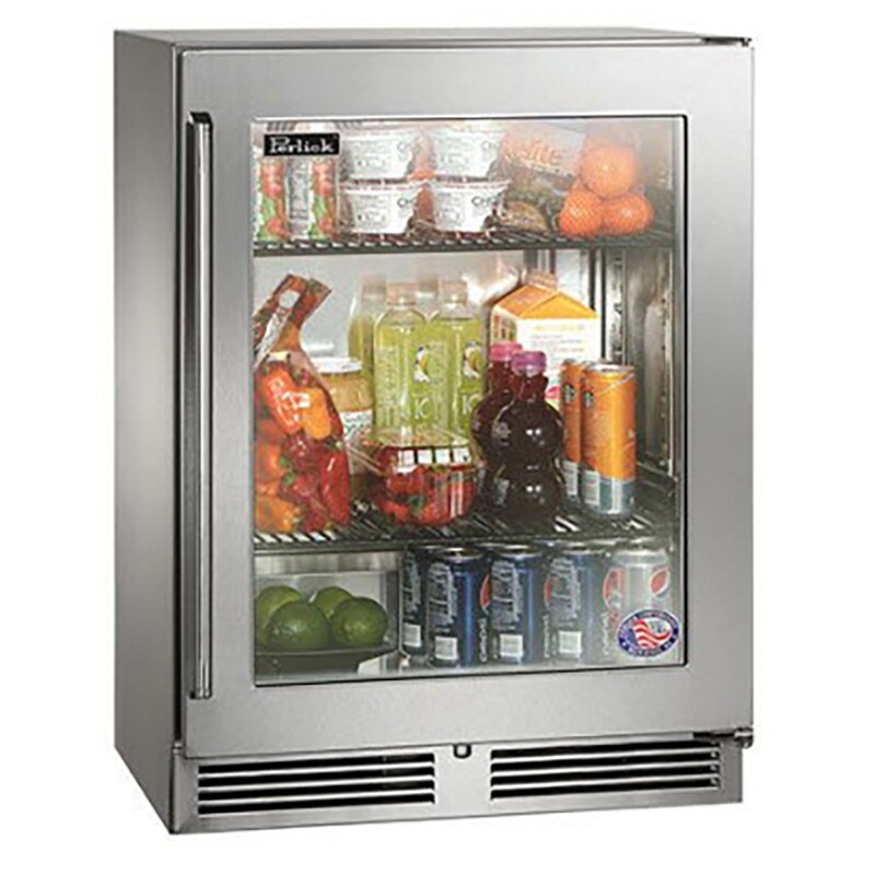 Perlick 24" 3.8 Cu. Ft. Compact Refrigerator Stainless Steel HH24RO33R