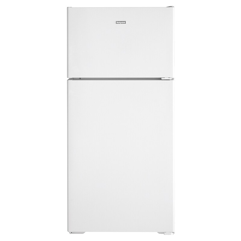 Hotpoint 15 6 Cu Ft Top Freezer Refrigerator White Pcrichard Com Hpe16btnrww