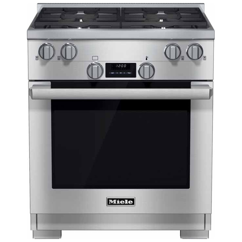 Miele M Pro Series 30" Freestanding Gas Range with 4 Sealed Burners & 4