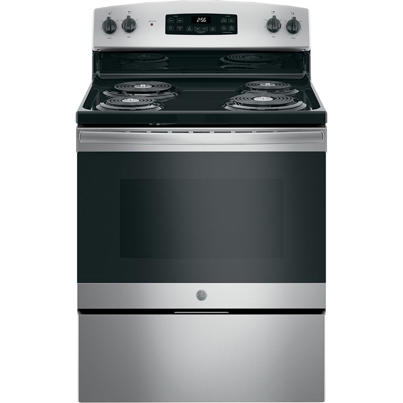 GE 30" 4Burner Free Standing Electric Range Stainless Steel