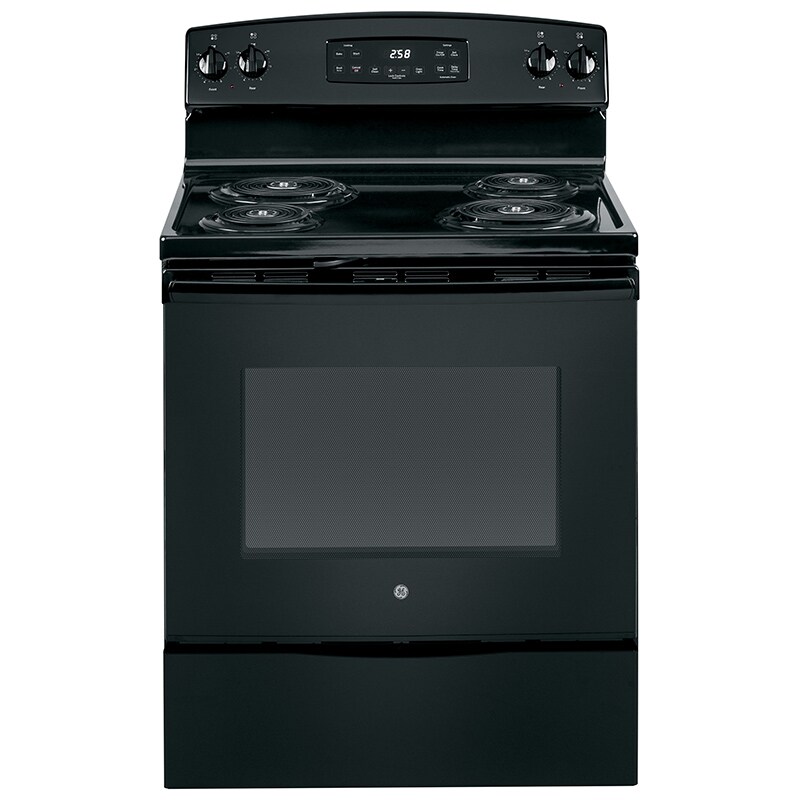 GE 30" Free Standing Electric Range Black on Black