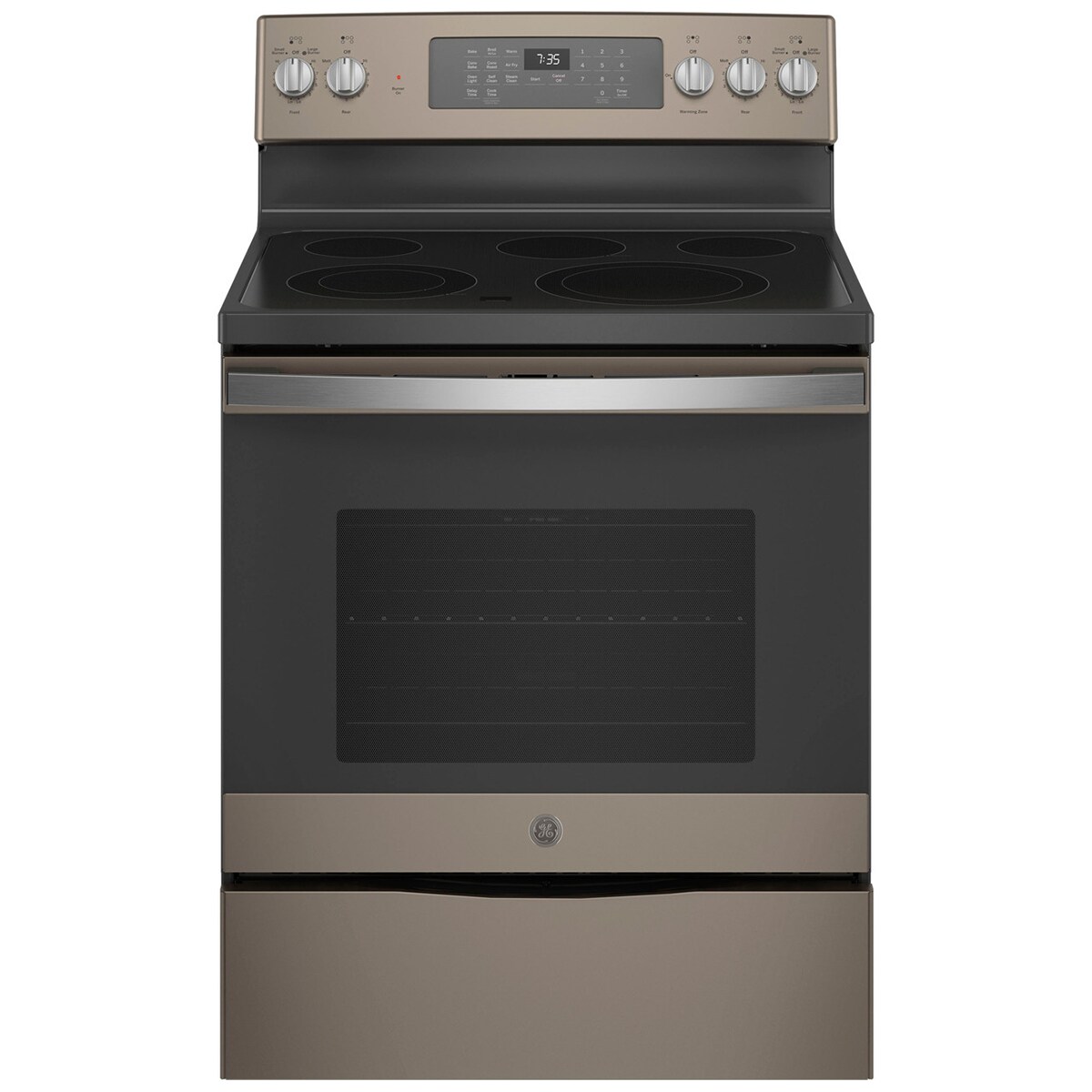 GE 30" Free Standing Electric Range with Air Fry Slate PCRichard