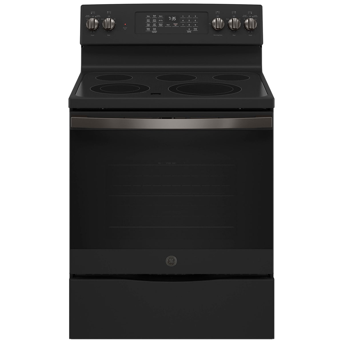 GE 30" Freestanding Electric Range with 5 Smoothtop Burners, 5.3 Cu. Ft
