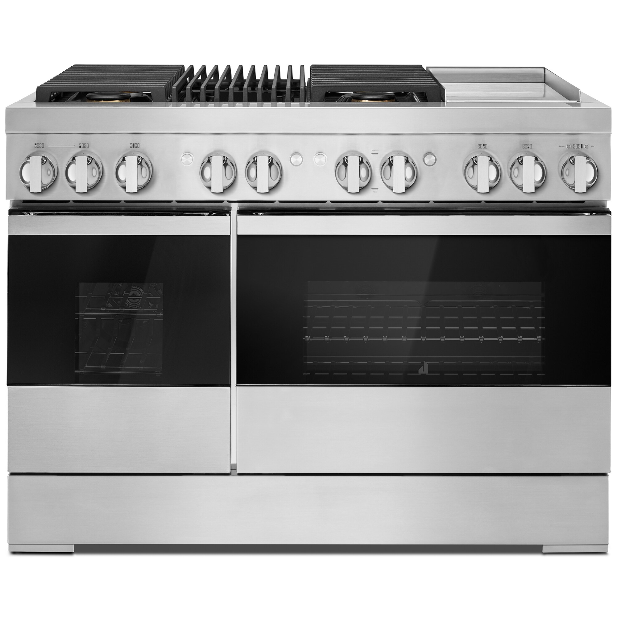 JennAir Noir Series 48" 4Burner Free Standing Dual Fuel Range with