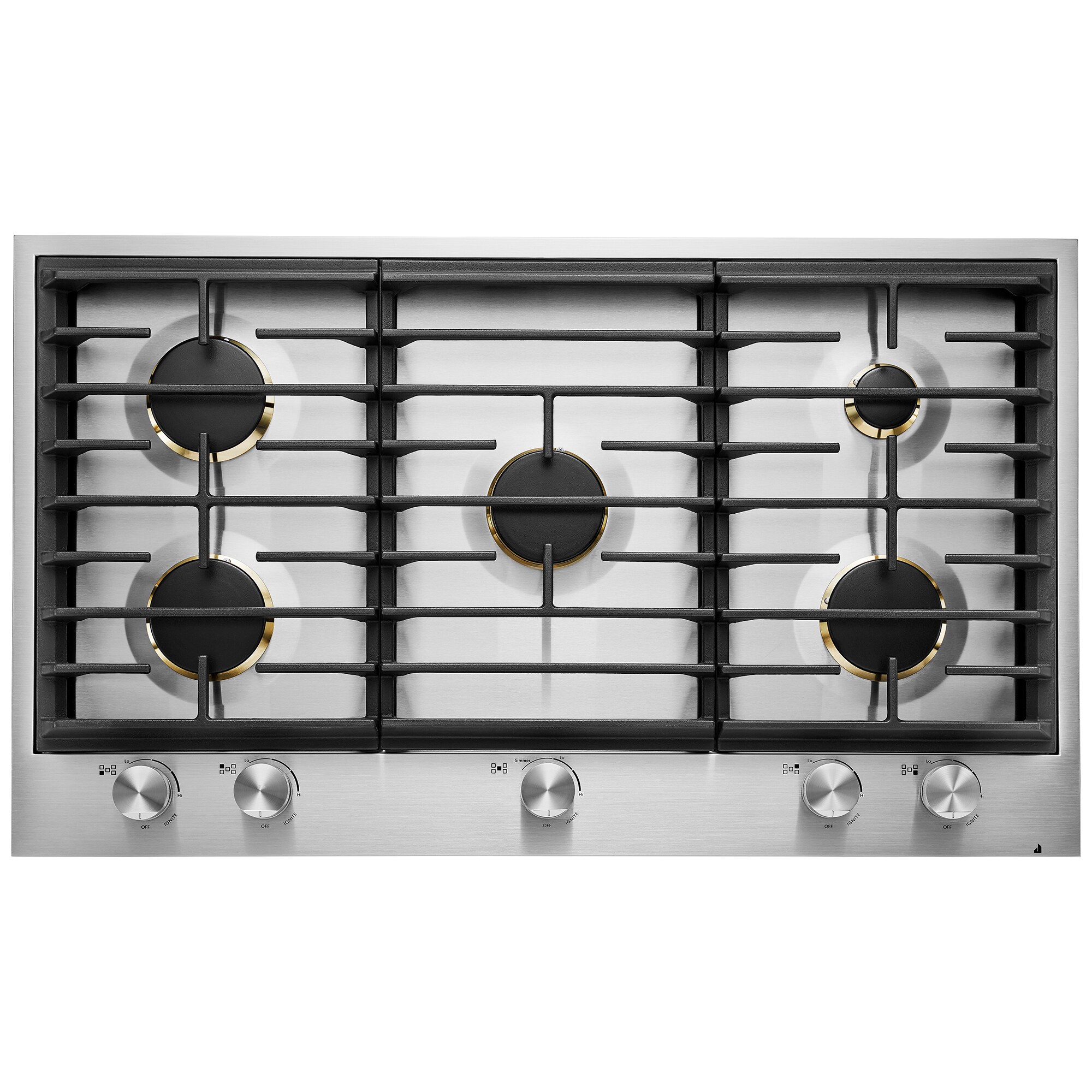 Jennair 36 Gas Cooktop With 5 Burners Stainless Steel