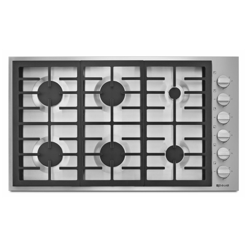 Jennair 36 Gas Cooktop With 6 Burners Stainless Steel