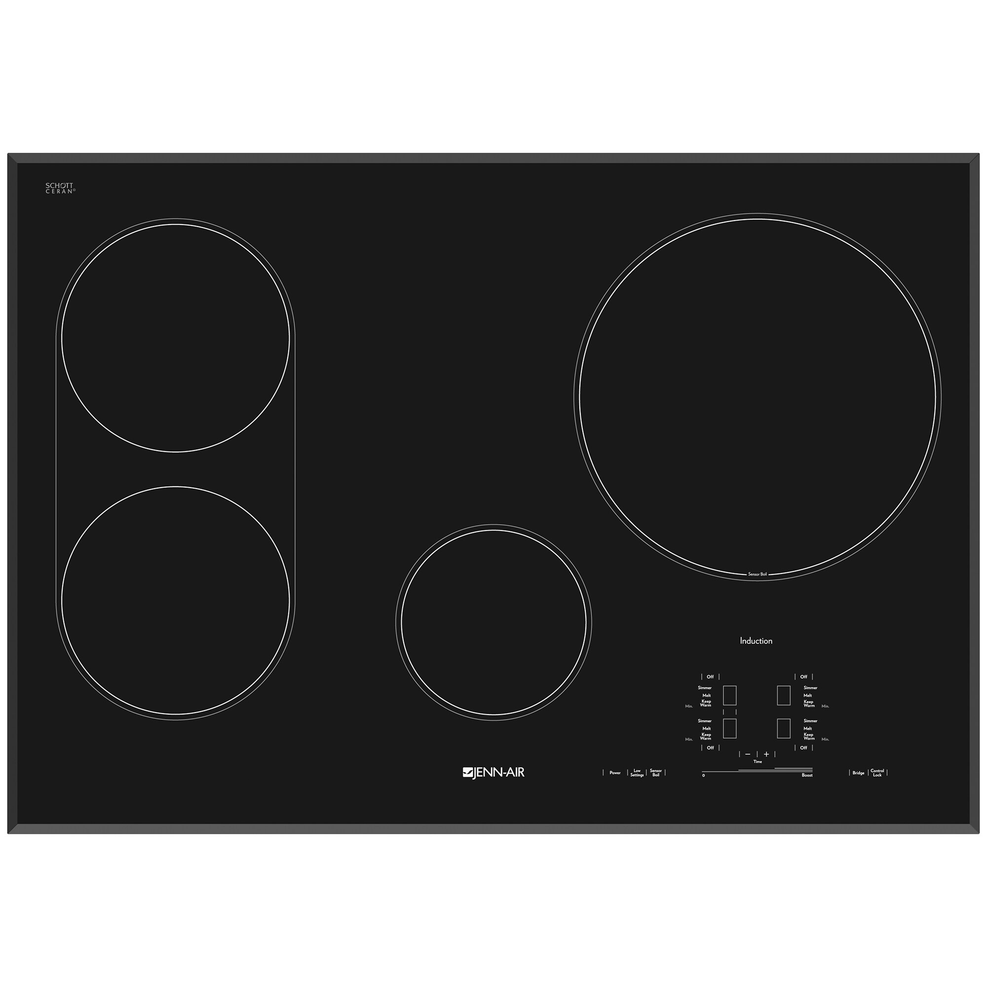 Jennair 30 Induction Cooktop With 4 Burners Black Pcrichard