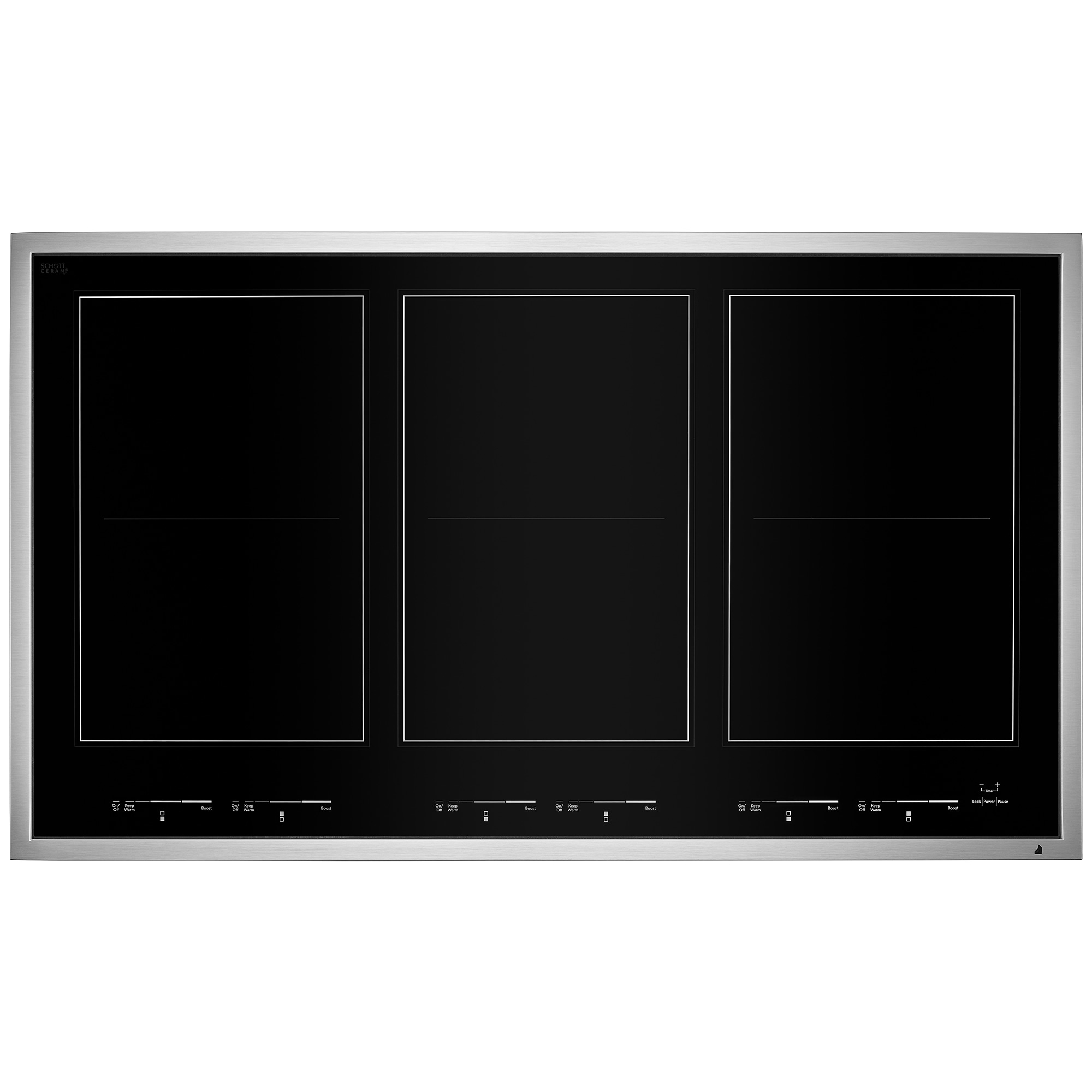 Jennair 36 Induction Cooktop With 3 Burners Black Pcrichard