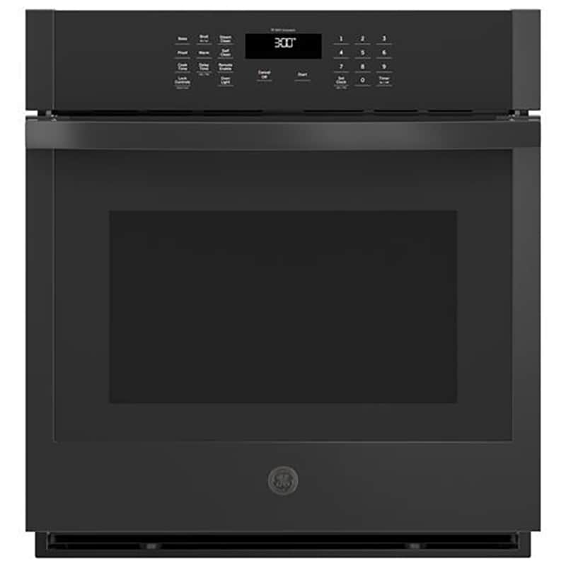 GE 27" 4.3 Cu.Ft. Electric Smart Wall Oven with Self Clean Black