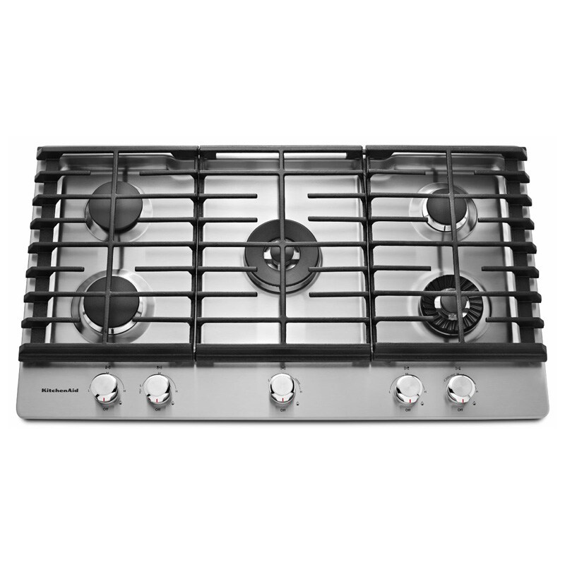 KitchenAid 36" Gas Cooktop Stainless Steel KCGS956ESS