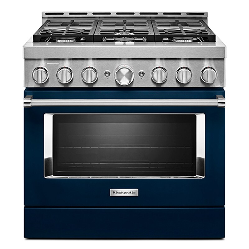 KitchenAid 36" Freestanding Gas Range with 6 Sealed Burners & 5.1 Cu