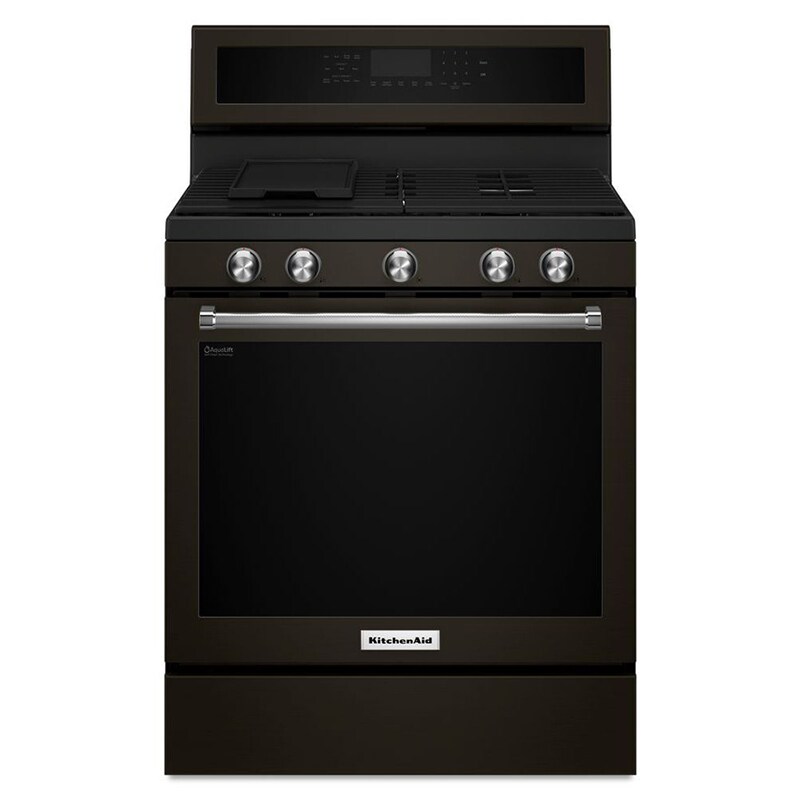 KitchenAid 30" Freestanding Gas Range with 5 Sealed Burners, Griddle 5.
