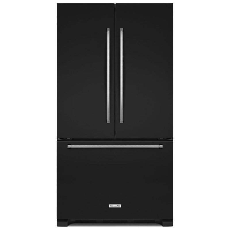 KitchenAid 21.9 Cu. Ft. French Door Refrigerator Black KRFC302EBL
