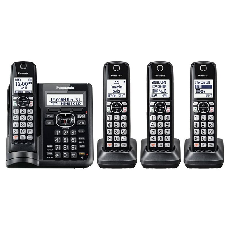 Panasonic KXTGF544B Cordless Phone with Call Block Power Backup Baby