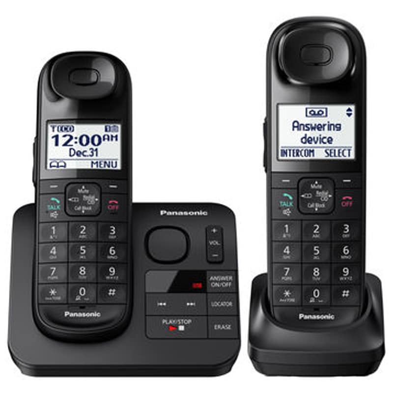 Panasonic Answering Machine w/17 Minutes Recording Time Cordless Phone