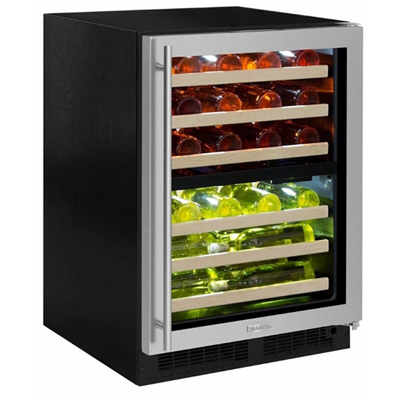 Marvel 24" BuiltIn Dual Zone Wine Cooler Right Hinge