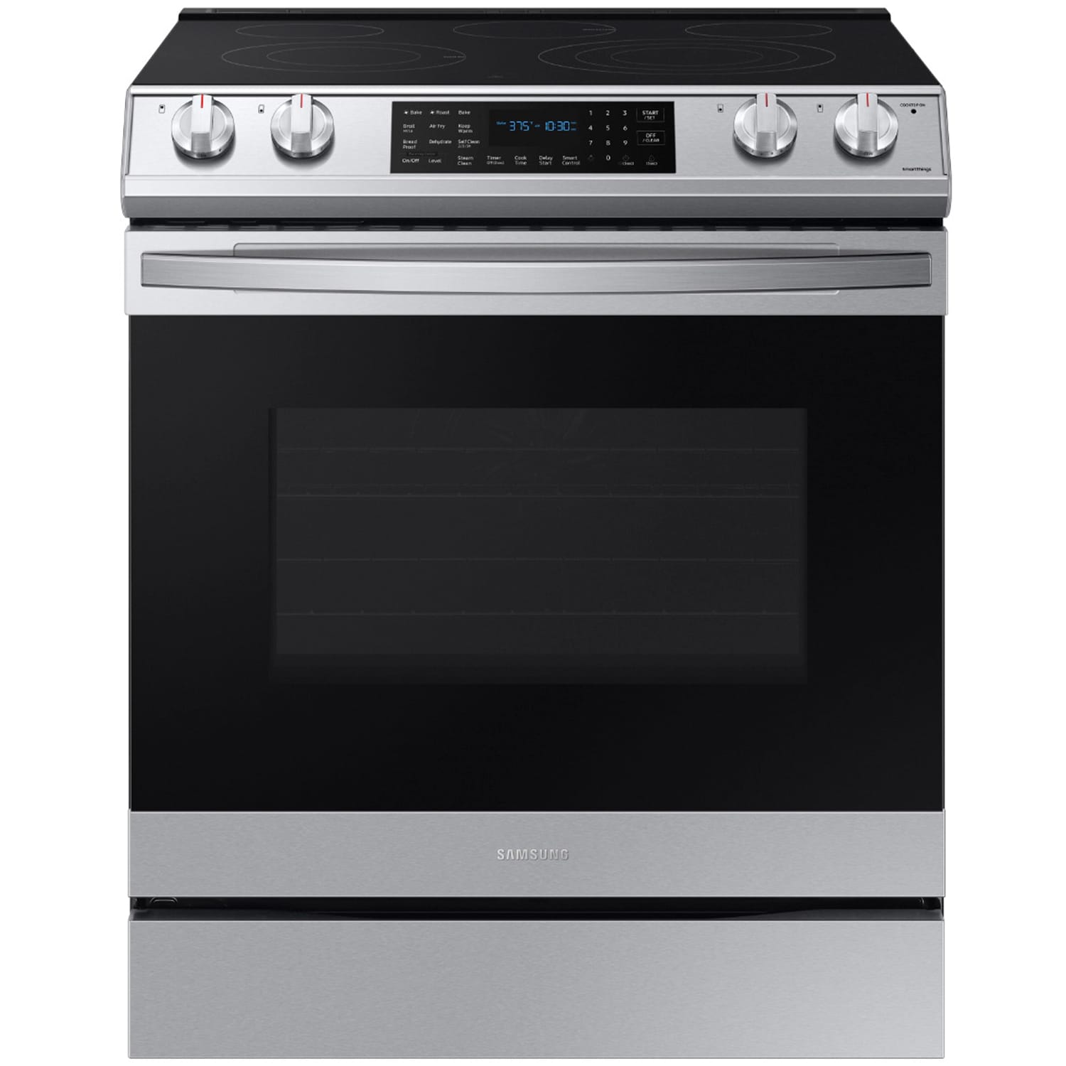 Samsung 30" SlideIn Electric Range with 5 Smoothtop Burners, 6.3 Cu