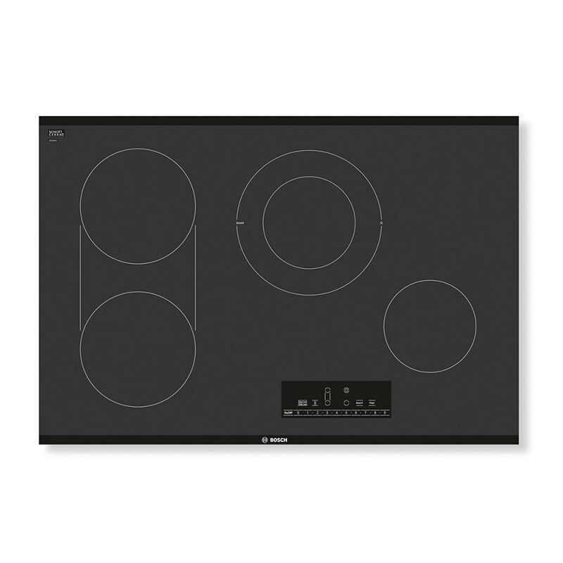 Bosch 800 Series 31" Electric Cooktop with 4 Smoothtop Burners Black