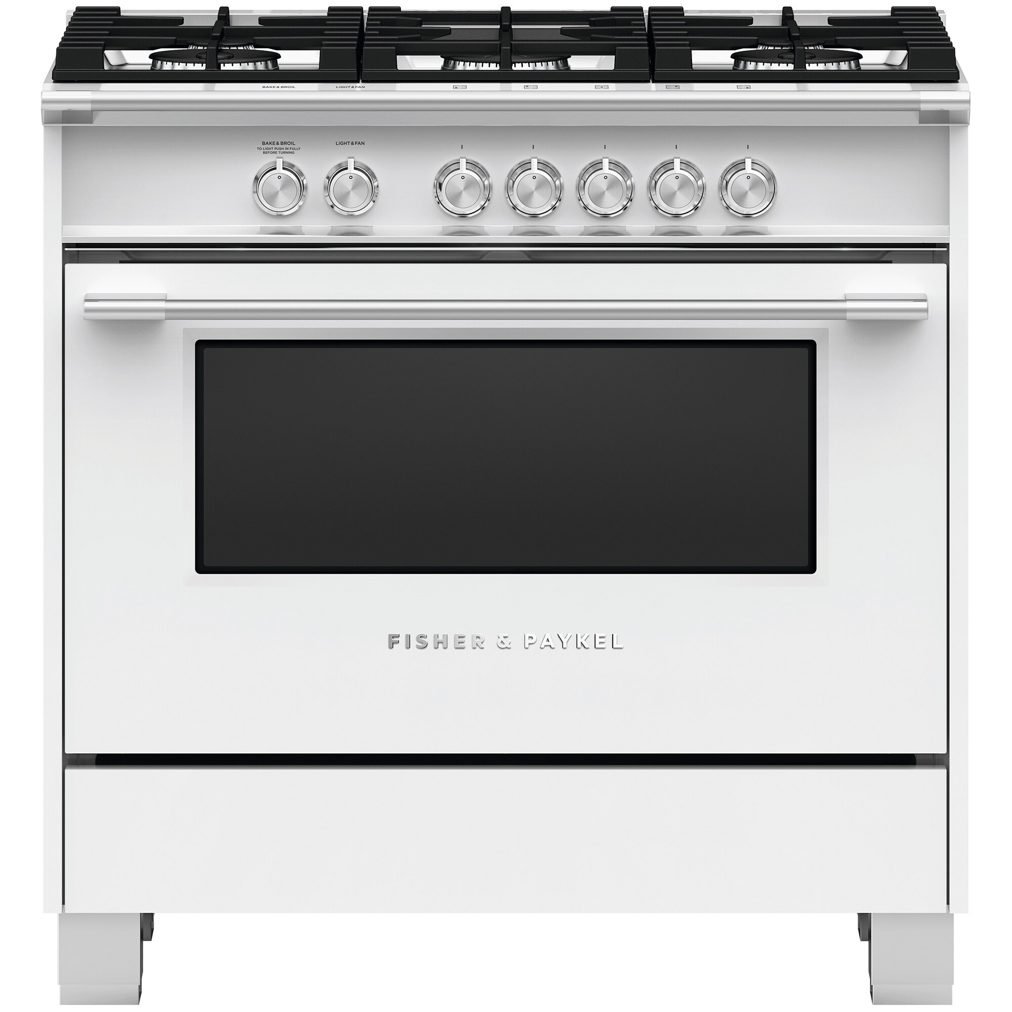 Fisher & Paykel Classic Series 36" Freestanding Gas Range with 5 Sealed Burners, 4.9 Cu. Ft