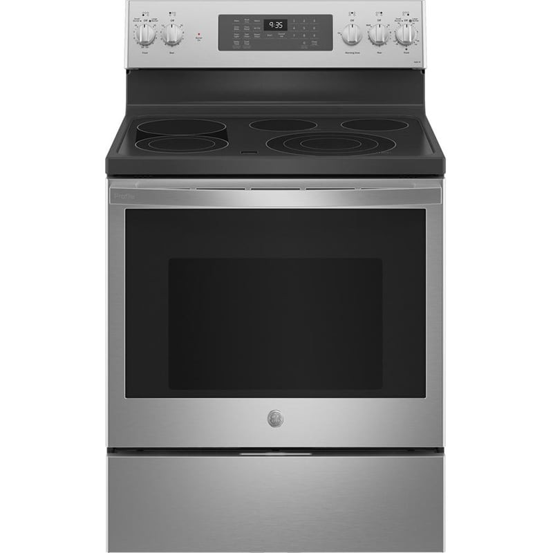 GE Profile 30" Freestanding Electric Range with 5 Radiant Burners