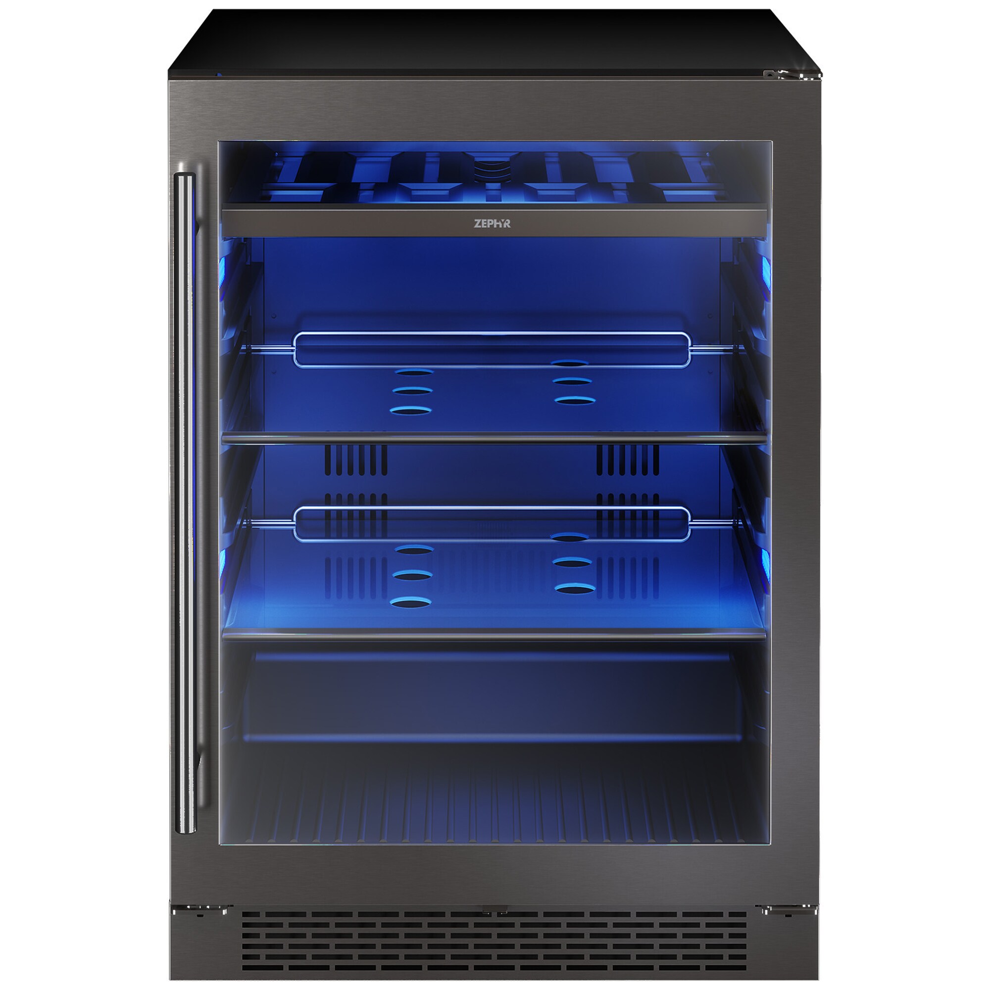 Zephyr 24" Beverage Center Black Stainless Steel