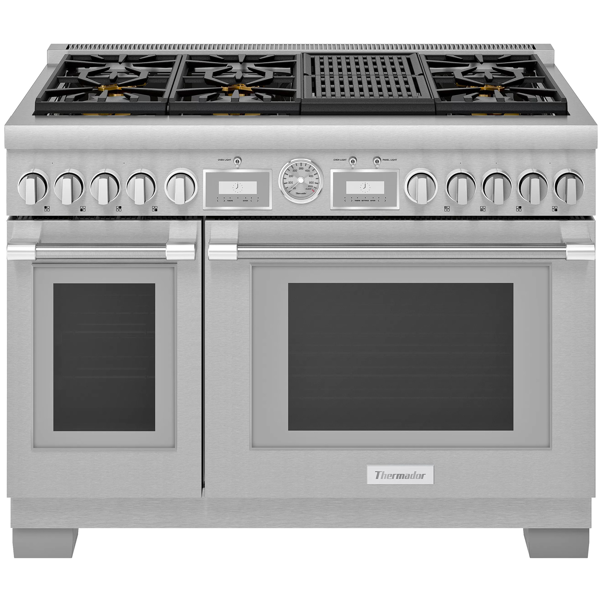 Thermador Pro Grand 48" Freestanding Dual Fuel Range with 6 Sealed Burners, Grill, Griddle & 5.7