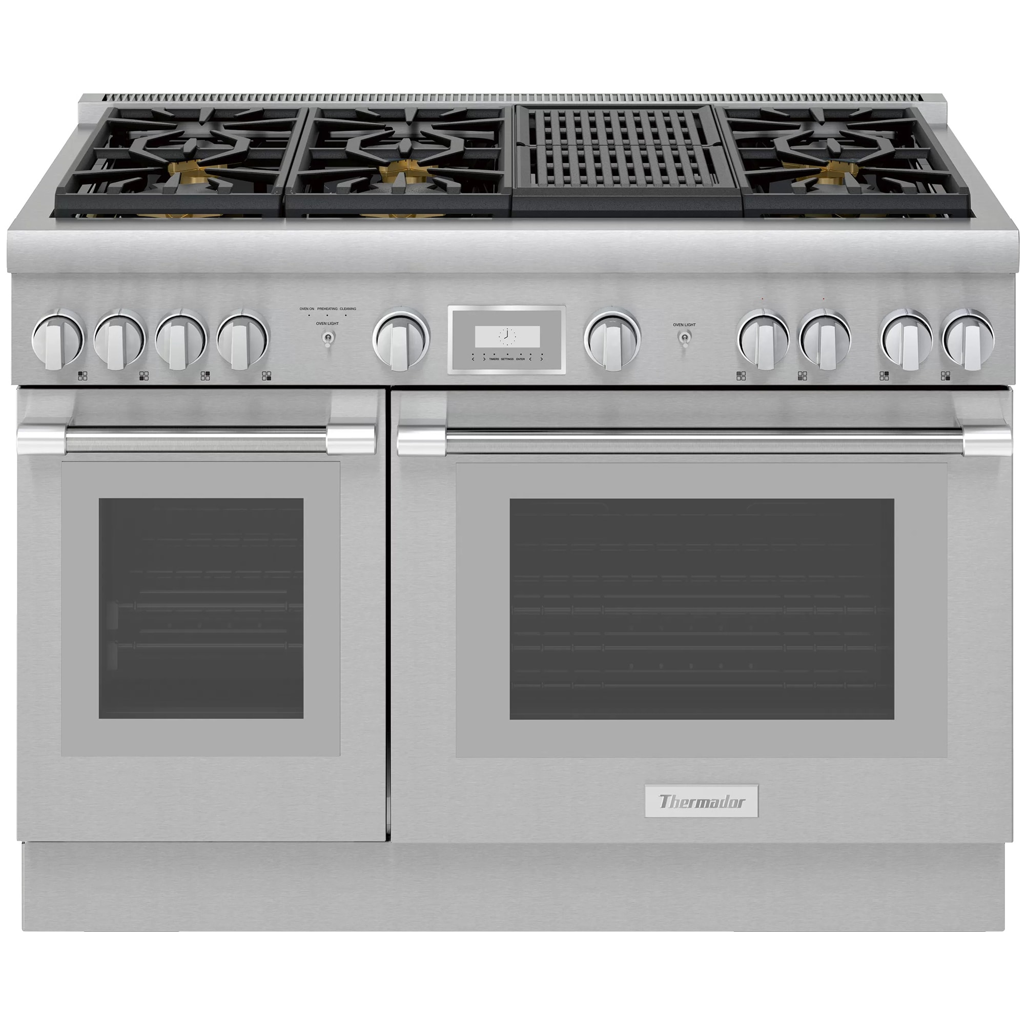 Thermador 48" 6Burner Free Standing Dual Fuel Range With Grill