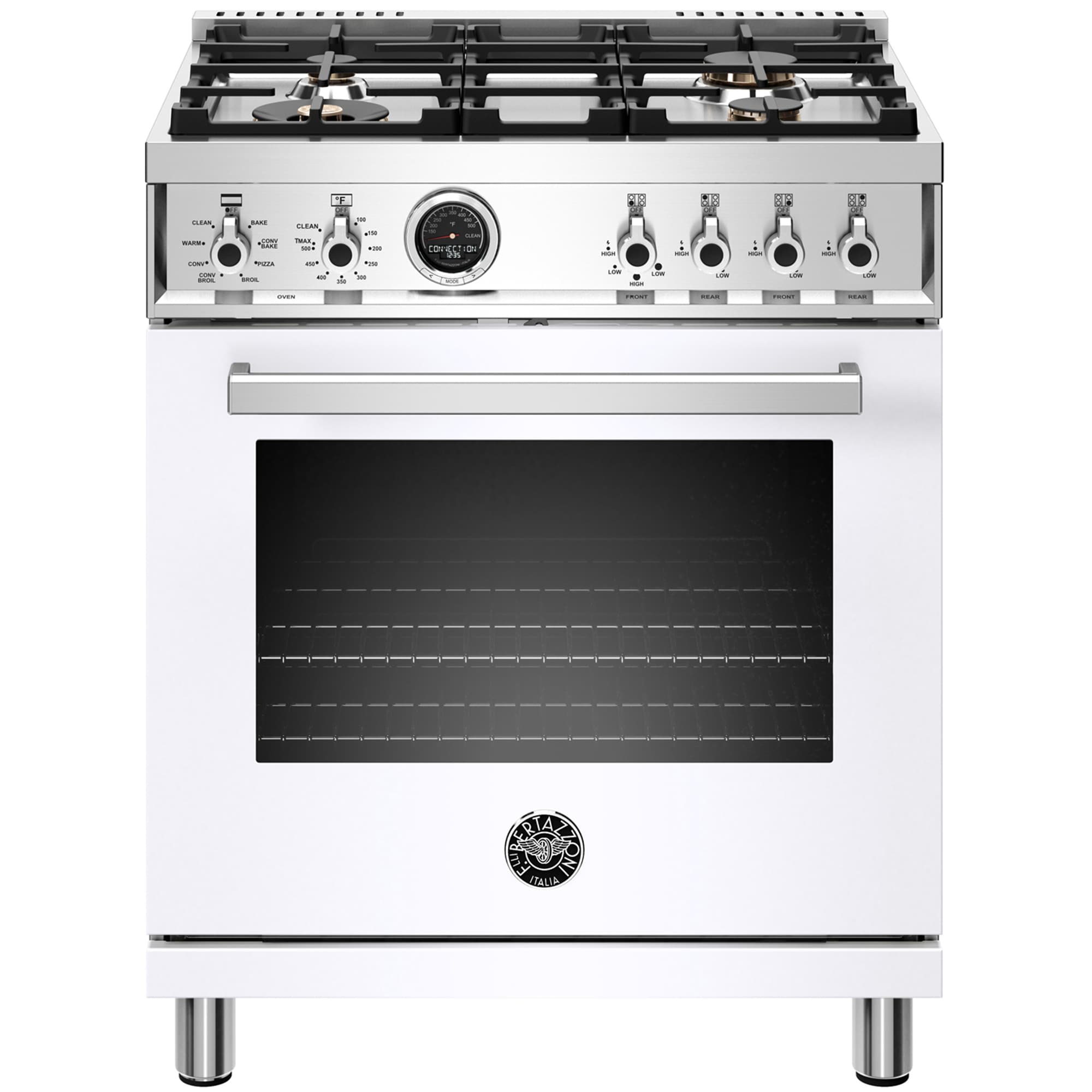 Bertazzoni Professional Series 30" Freestanding Dual Fuel Range with 4