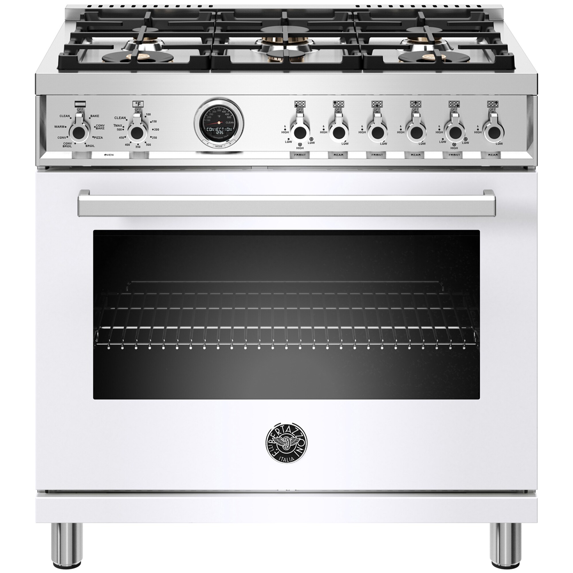 Bertazzoni Professional Series 36 Freestanding Dual Fuel Range With 6 Sealed Burners 5 7 Cu Ft Single Oven White Pcrichard Com Prof366dfsbi - How To Clean Between Glass On Oven Door Bertazzoni Bertazzoni Professional Series 36 Freestanding Dual Fuel Range With 6 Sealed Burners 5 7 Cu Ft Single Oven White Pcrichard Com Prof366dfsbi - How To Clean Between Glass On Oven Door Bertazzoni