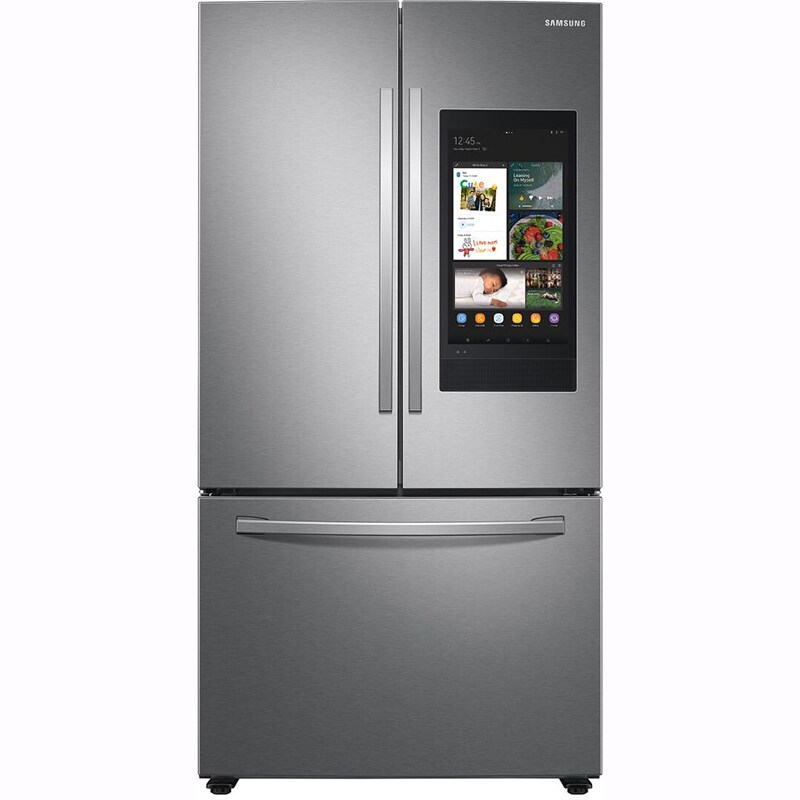 Samsung 27.7 Cu. Ft. Bottom Freezer Family Hub Refrigerator Fingerprint Resistant Stainless