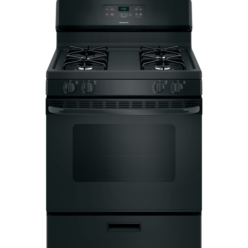 Hotpoint 30" 4Burner Free Standing Gas Range Black