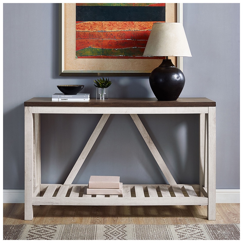 Walker Edison 52 Rustic Country Entryway Accent Console Table