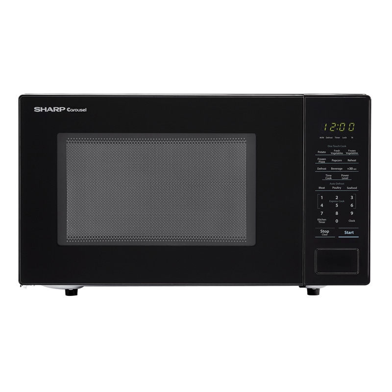 Sharp 20" 1.1 Cu. Ft. Countertop Microwave with 10 Power Levels Black