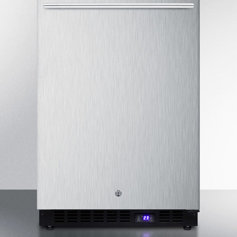 Summit 24" 4.7 Cu. Ft. Outdoor Undercounter Upright Freezer Stainless