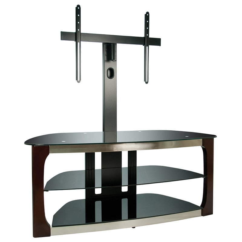 Bell\u002639;O 52\u0026quot; 3 Shelf TV Stand  Dark Espresso with Brushed Nickel  PCRichard.com  TPC2133