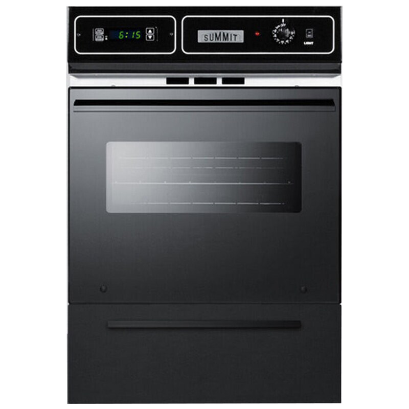 Summit 24" 2.9 Cu.Ft. Gas Wall Oven Black TTM7212DK