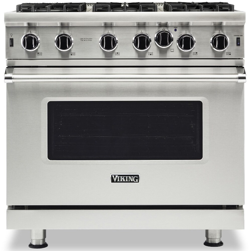 Viking 5 Series 36" Freestanding Gas Range with 6 Open Burners, 5.1 Cu