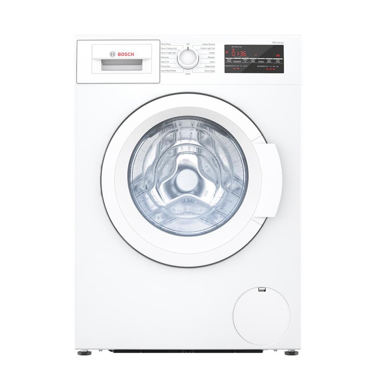 Bosch 300 Series 24 Front Loading 2 2 Cu Ft Washer White