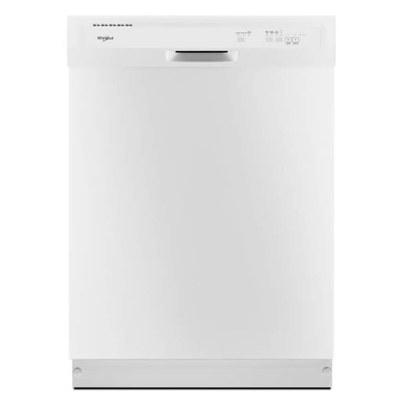 Whirlpool 24" Dishwasher with 55 dBA Quiet Level, 3 Wash Cycles & Front Controls White