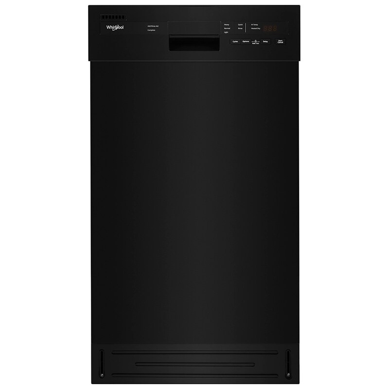 Whirlpool 18" Dishwasher with 50 dBA Quiet Level, 5 Wash Cycles & Front