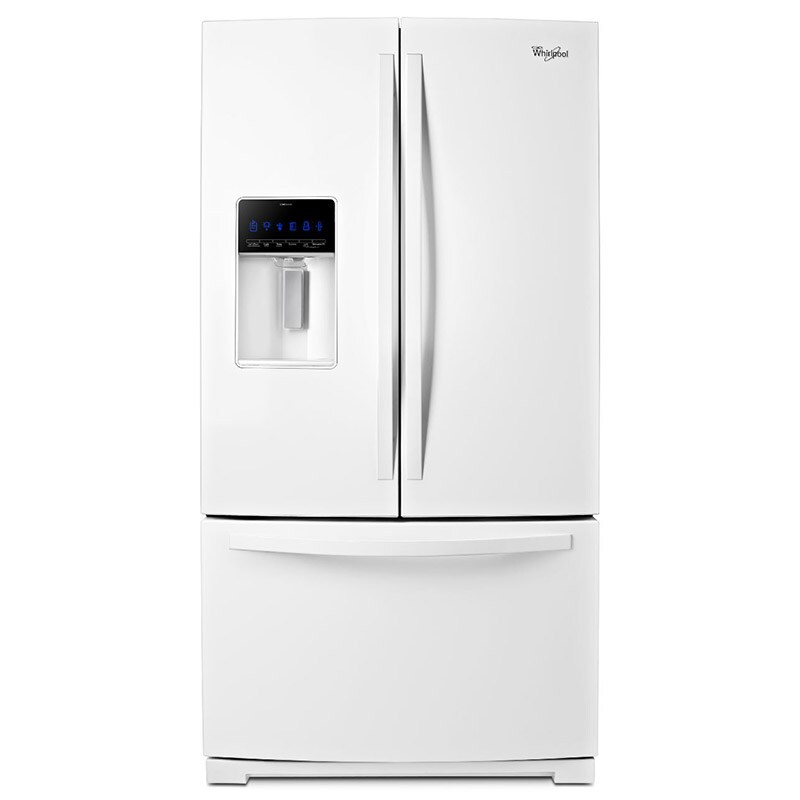 Whirlpool 26.8 Cu. Ft. French Door Refrigerator White on White