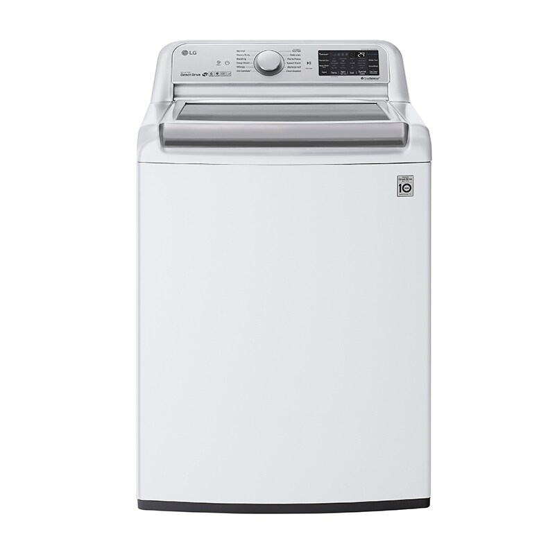 Lg 27 Top Loading 5 5 Cubic Foot Smart Washer And Turbowash3d Technology White Pcrichard Com Wt7800cw