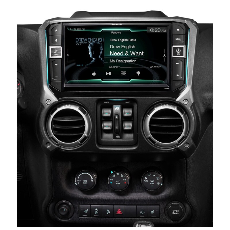 Alpine Restyle 9" Touch Screen AllWeather Dash System for 201117 Jeep