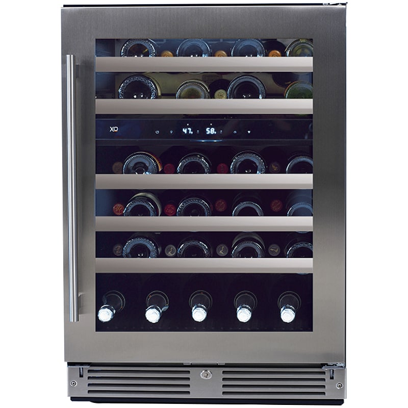 XO 24" Dual Zone Wine Cooler with 46 Bottle Capacity Stainless Steel
