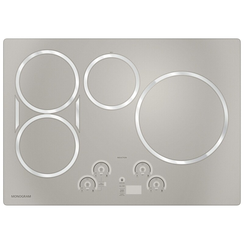 Monogram 30 Induction Cooktop With 4 Burners Silver Pcrichard