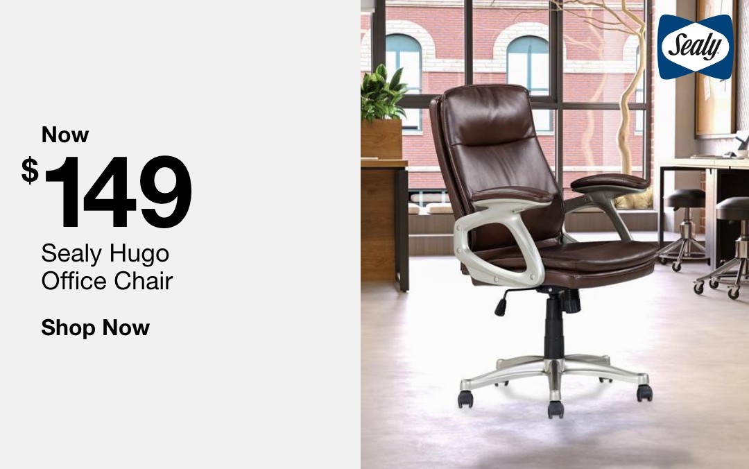 sealy hugo office chair now 149 dollars shop now