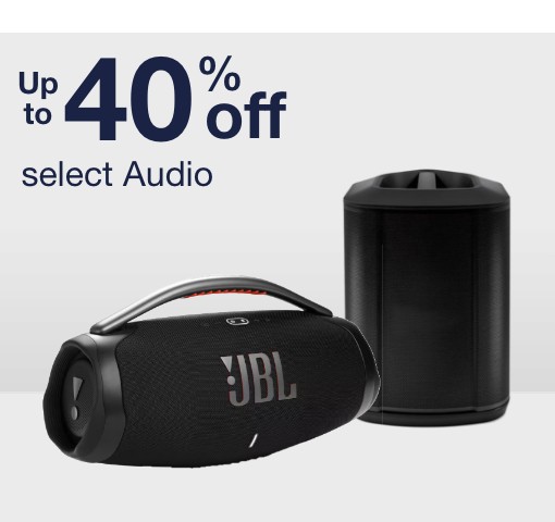 Up to 40% off select audio