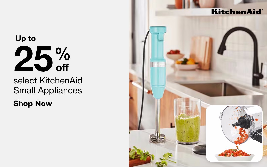 Up to 25% off select KitchenAid Small Appliances shop now