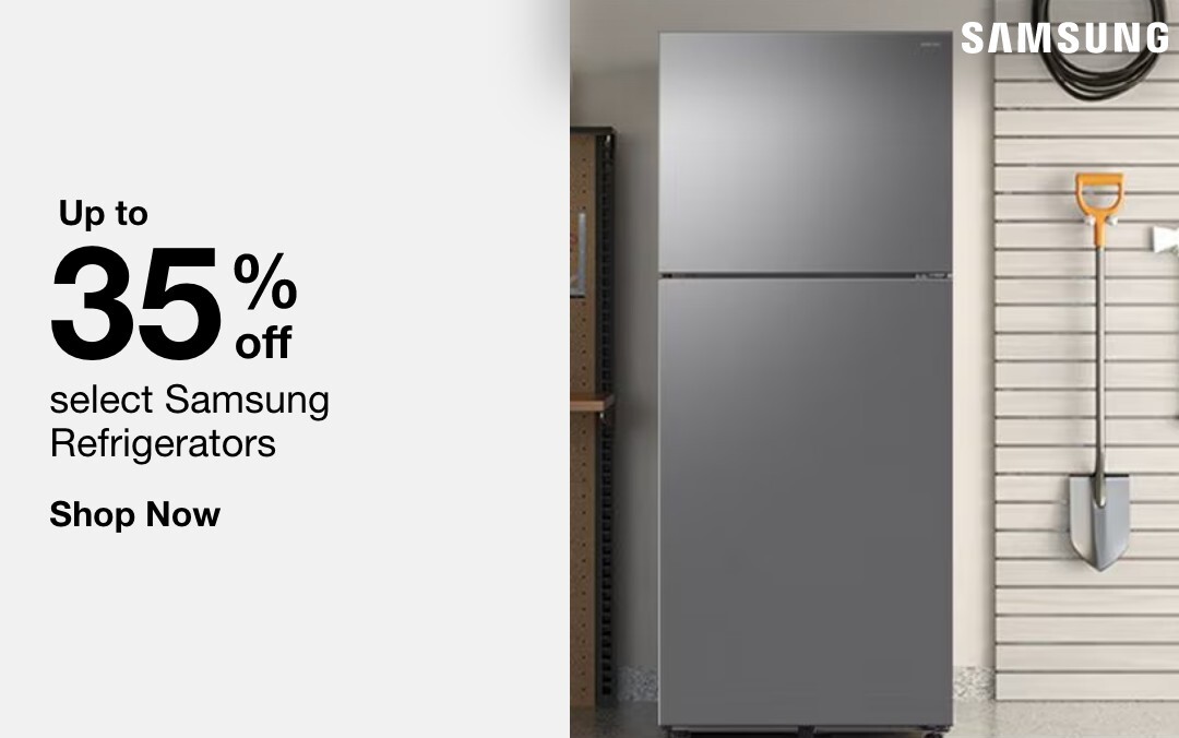 up to 35,percent off select samsung refrigerators