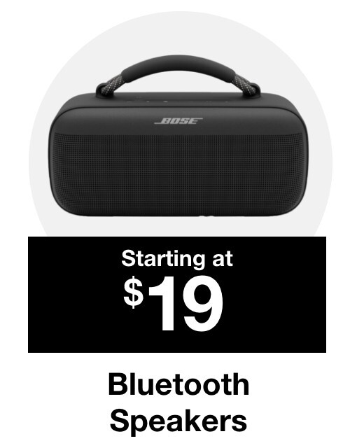 Up to $19 off select Bluetooth Speakers